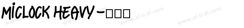 MiClock Heavy字体转换